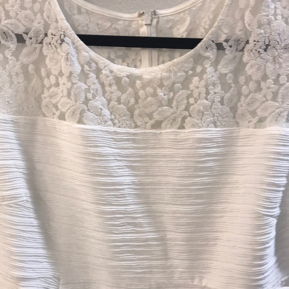 White motherhood maternity dress - Picture 2 of 5